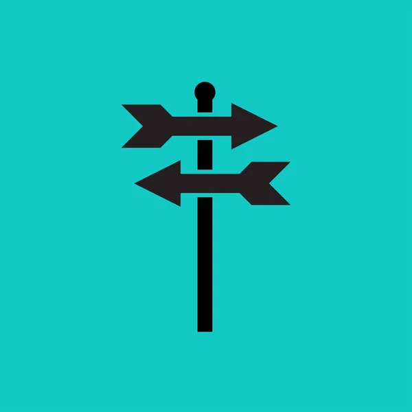 Signpost Icon Illustration Vector — Stock Vector
