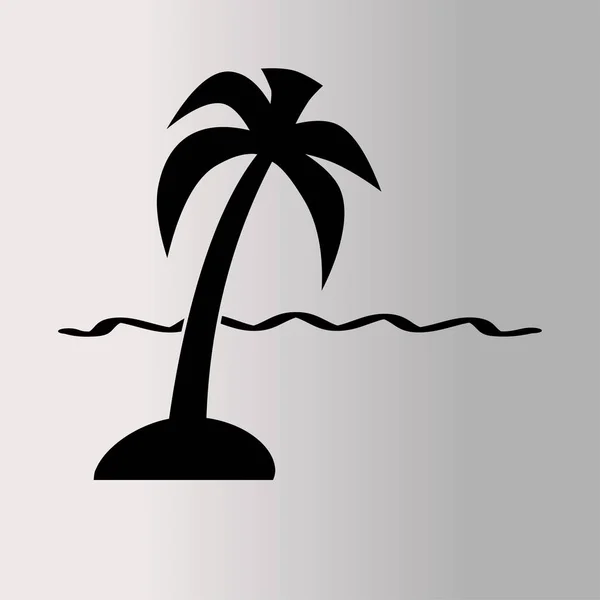 Екзотична веб-іконка острова . — стоковий вектор
