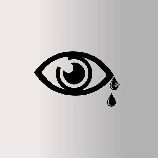 Human Eye Icon Vector Illustration — Stock Vector
