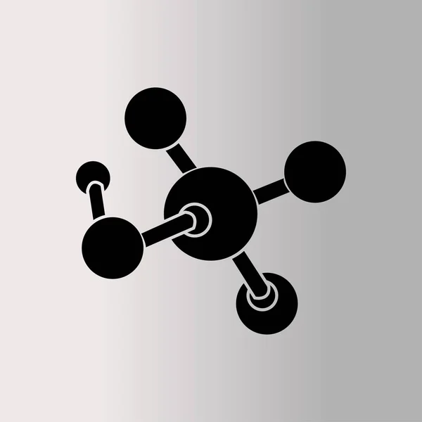 Icono plano de molécula — Vector de stock