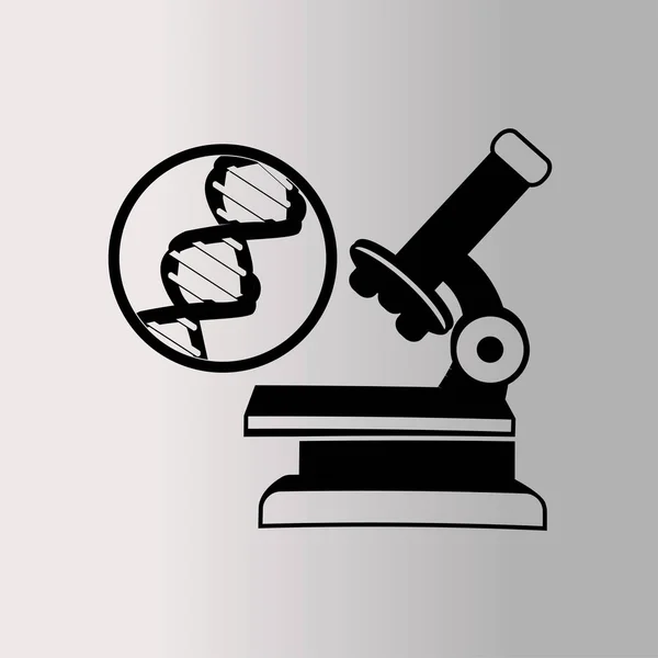Ilustración del icono del microscopio — Archivo Imágenes Vectoriales