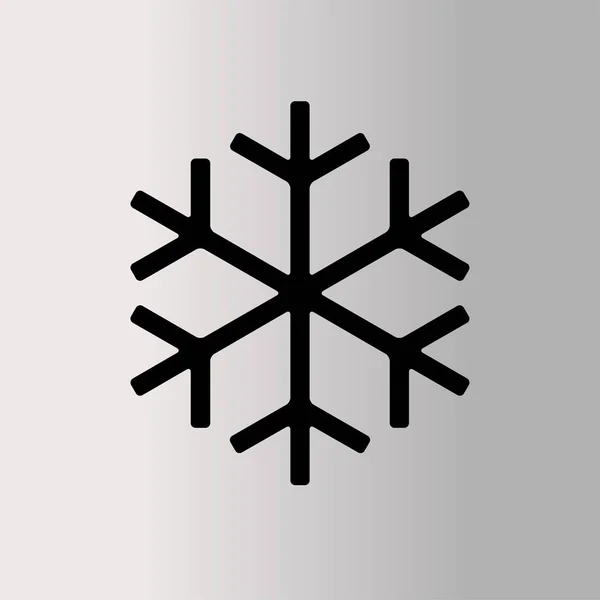 Ilustración de copo de nieve icono — Vector de stock