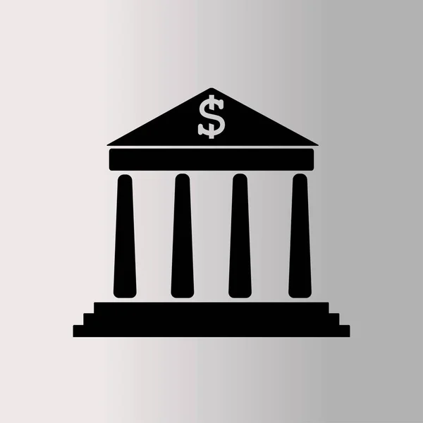 Ícone de edifício bancário —  Vetores de Stock