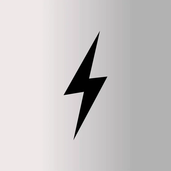 Thunder platte pictogram — Stockvector