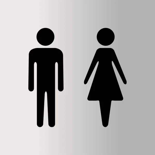 Illustration homme et femme — Image vectorielle