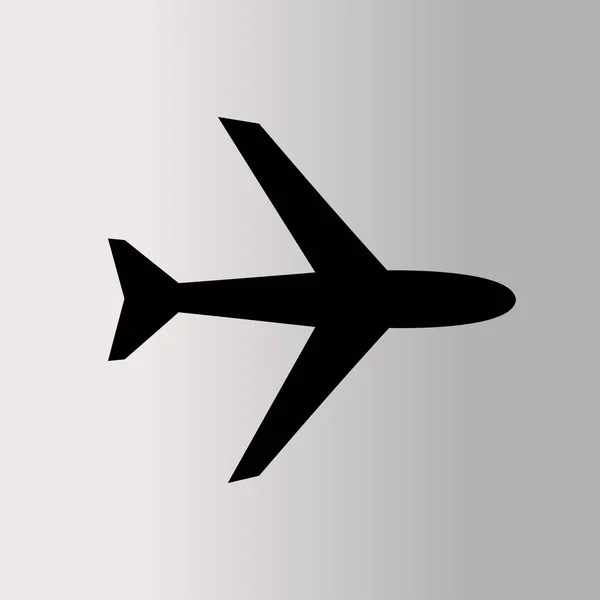 Airplane simple icon — Stock Vector
