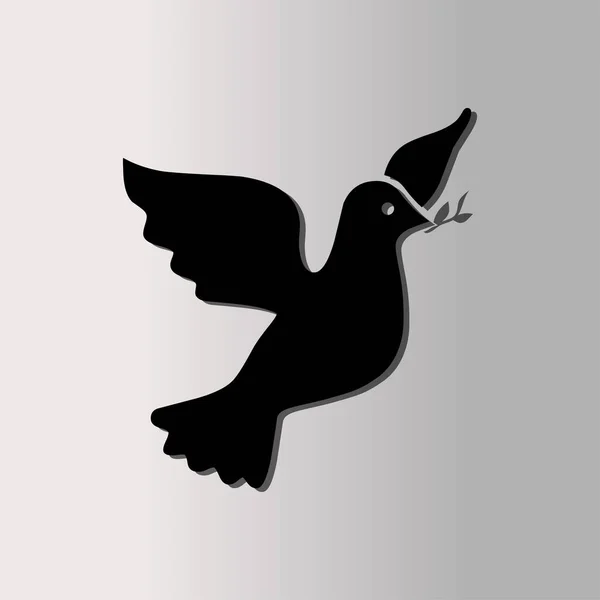 Porumbel pictogramă simplă — Vector de stoc
