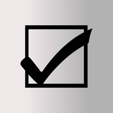 onay işareti düz simgesi 