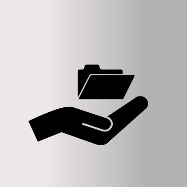 El simgesi illüstrasyon vektör klasöründe 