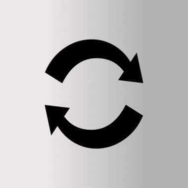 Döngüsel oklar düz simgesi