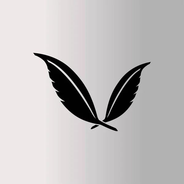 Bladeren platte pictogram — Stockvector