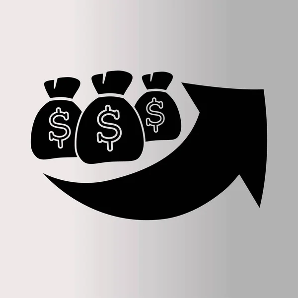 Geld zakken pictogram — Stockvector