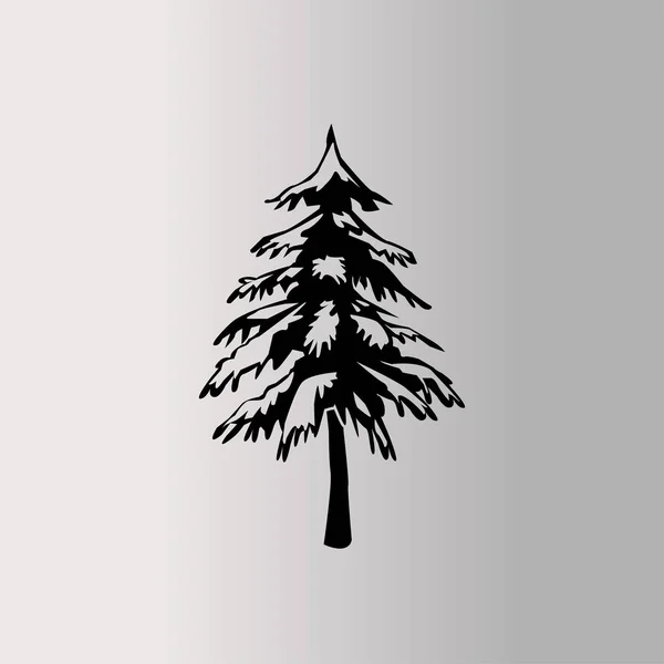 Icona piatta di pino — Vettoriale Stock