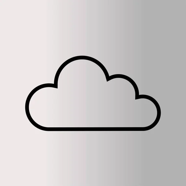 Illustration icône Cloud — Image vectorielle