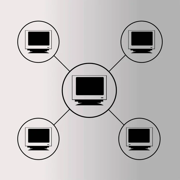 Network  icon  illustration — Stock Vector