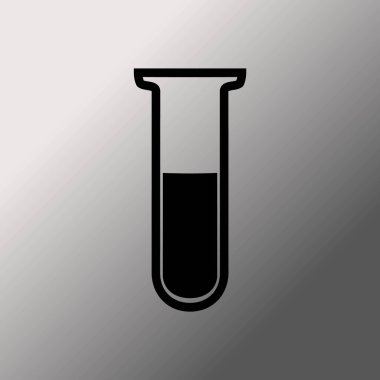 Laboratuvar düz simgesi