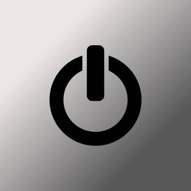 Açma/kapama anahtarı simgesini, güç işareti illüstrasyon vektör