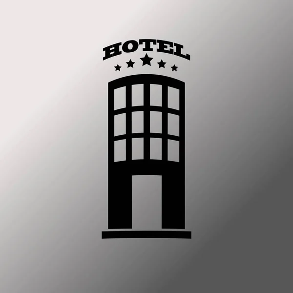 Hotel pictogram illustratie — Stockvector