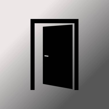 açık kapı vektör simgesi