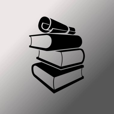 kitap simgesini illüstrasyon 