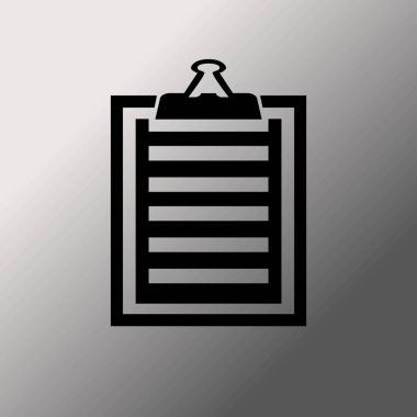 Vektör izole Pano, liste simge seti