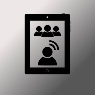 Video konferans vektör simgesi