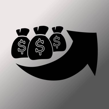 Çanta simgeyle grafik 