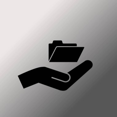 El simgesi illüstrasyon vektör klasöründe 