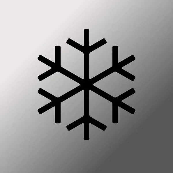 Sneeuwvlok Pictogram Illustratie Vector — Stockvector