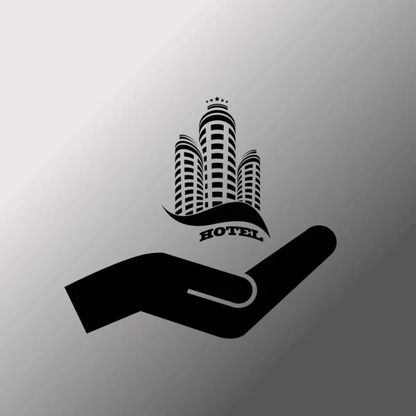 Hotel  icon  illustration — Stock Vector