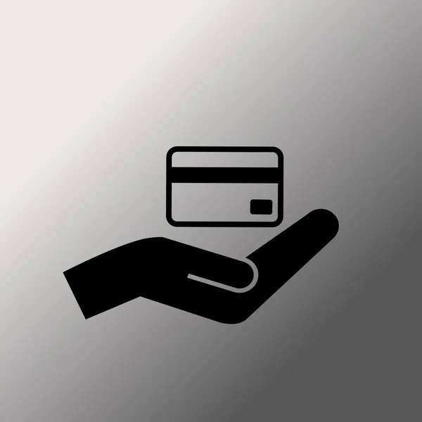 クレジット カード保持 — ストックベクタ