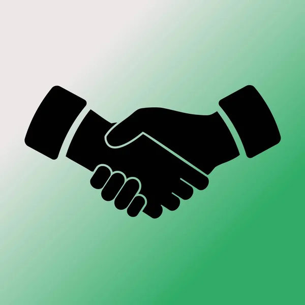 Illustration Zum Handshake Vektor Symbol — Stockvektor