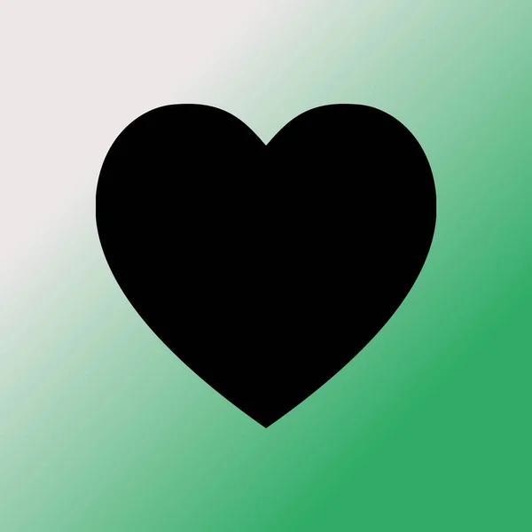 Icône Coeur Illustration Vectorielle Symbole Amour — Image vectorielle