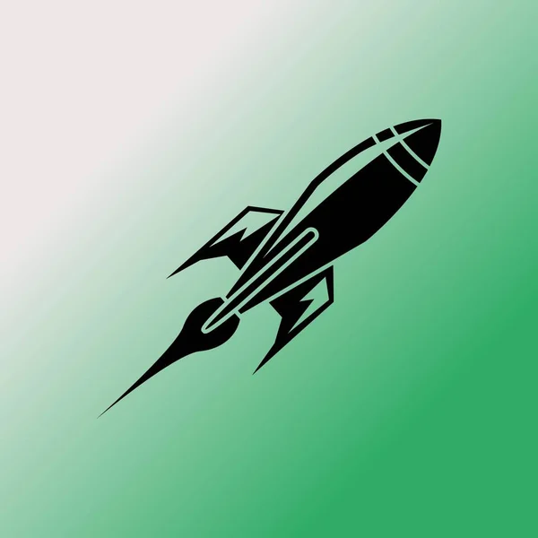 Rocket Vector Icon Illustration — Stock Vector