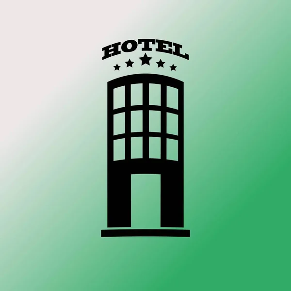 Ilustración del icono del hotel — Archivo Imágenes Vectoriales