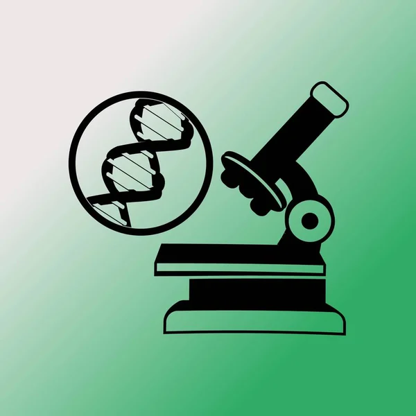 Mikroszkóp Vector Icon Illusztráció — Stock Vector