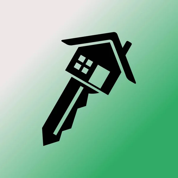 Schlüsselvektorsymbol Haus — Stockvektor