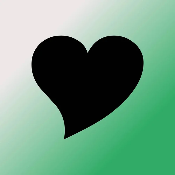 Icône Coeur Illustration Vectorielle Symbole Amour — Image vectorielle