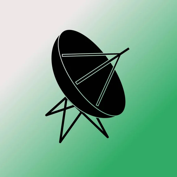 Pictogram Satellietschotel Vector — Stockvector