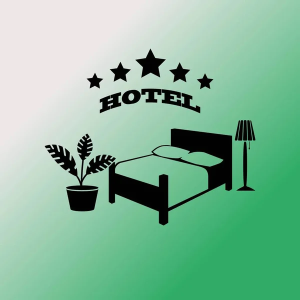 酒店的标志的插图 — 图库矢量图片