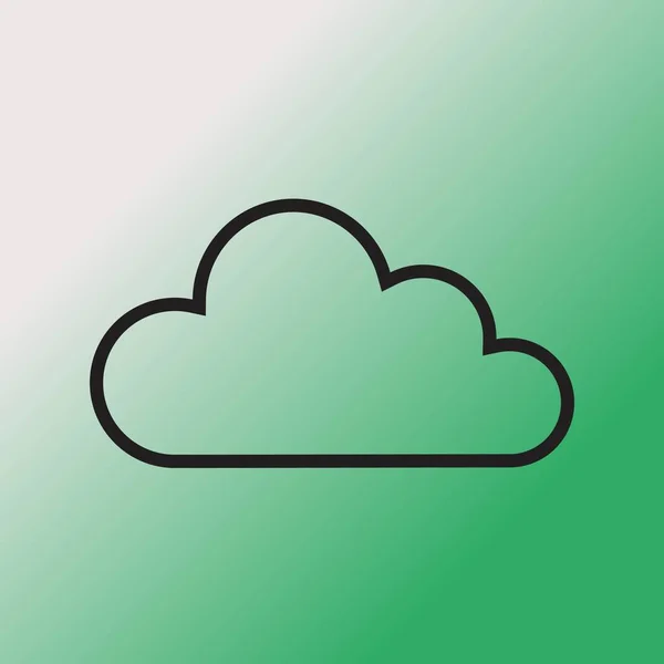 Ilustración del icono de nube — Vector de stock