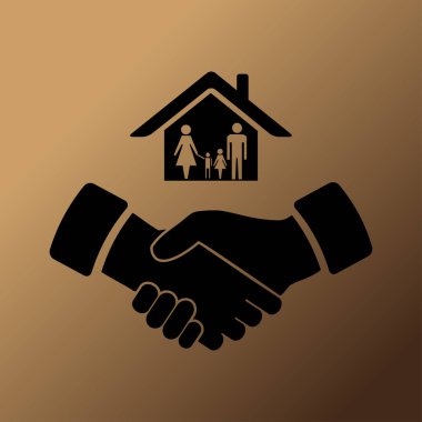 ev ve eller vektör simgesi