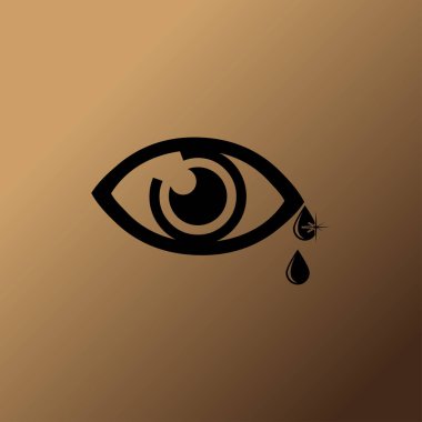 Göz işareti simge vektör çizim 