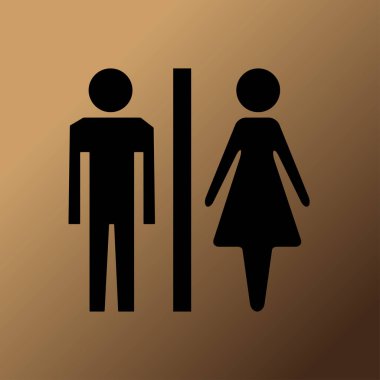 İzole işareti erkek ve kadın
