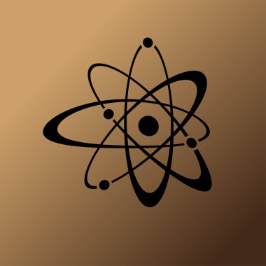 Atom işareti vektör simgesi