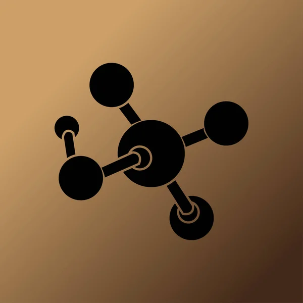 Ilustración Icono Vector Molecular — Vector de stock