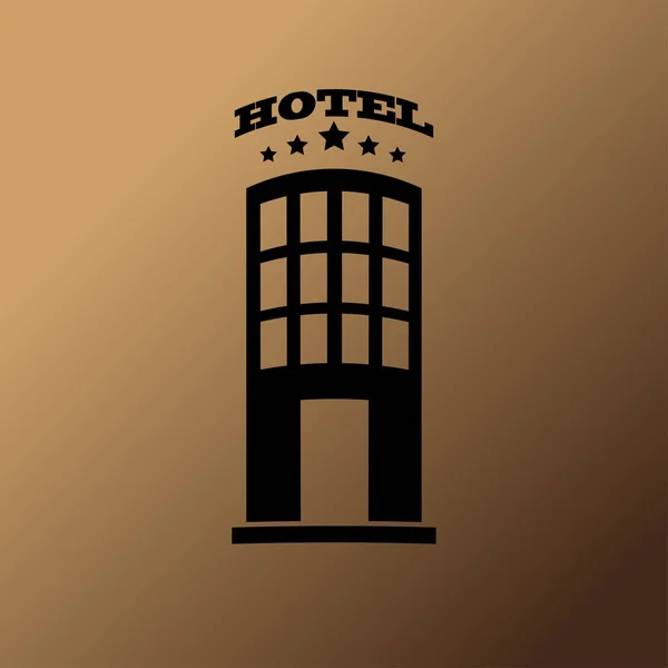 Hotel Vektor Symbol Abbildung — Stockvektor