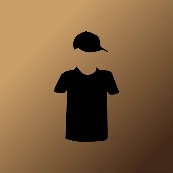 Camiseta Vector Icono Ilustración — Vector de stock