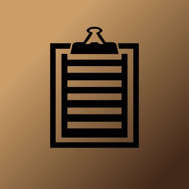 Vektör izole Pano, liste simge seti