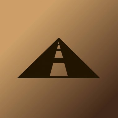 Yol simgesi, otoyol vektör çizim